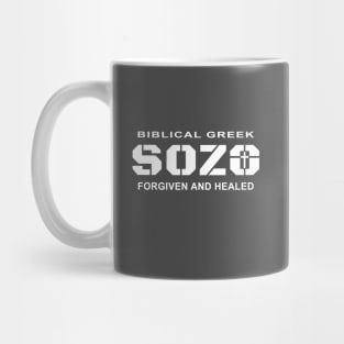 Biblical Greek, Sozo Healing and Forgiveness Mug